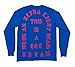 The Life of Pablo Tour Garnet Blue I Feel Like Pablo Ultra Light Beam Long Sleeve Kanye West Yeezy TLOP Merch Yeezus (Small)