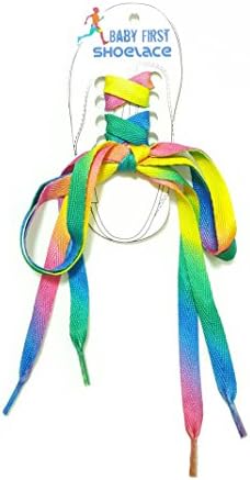 BabyFirst Mens Shoelaces Colourful Athletic Shoe laces For Sport Sneakers Flats Rainbow Multi-Colors Flat Shoe Laces (Rainbow)
