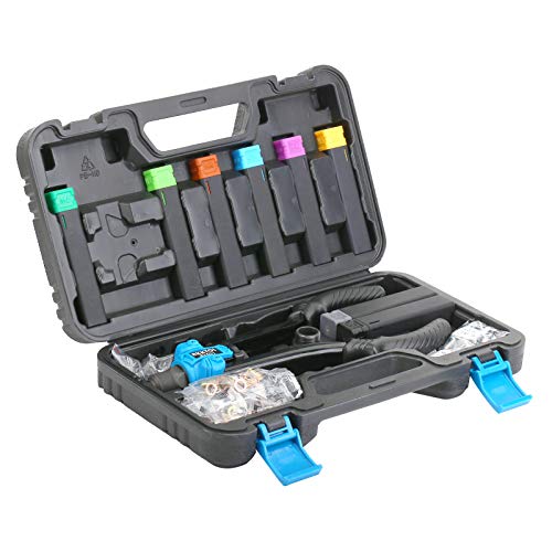 AKKTOL Rivet Gun, 1/4" Pop Rivet Gun Kit with 210pcs Rivets, Heavy Duty