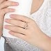 BISAER 925 Sterling Silver Mini Mouse Ring with Cubic Zirconia Fashion Ring for Girls Womens Size 7 to 8