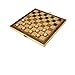 Wooden Chess and Checkers Set with Portable Folding Interior Storage Checkers Board Game Pocket Checkers Game Set and Travel Chess board(10