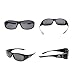 Mountec Men's Sunglasses Fit Over Glasses Polarized Lens with Premium Protection Case for Outdoor Fishing Driving