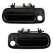 1992-1996 Toyota Camry Front Outside Outer Exterior Black Door Handle Pair Set Left Driver AND Right Passenger Side (1992 92 1993 93 1994 94 1995 95 1996 96)