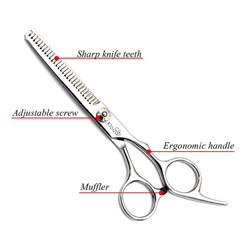 KLOUD City® Professional Hair Cutting Scissors Shears (Teeth Thinning Scissors)