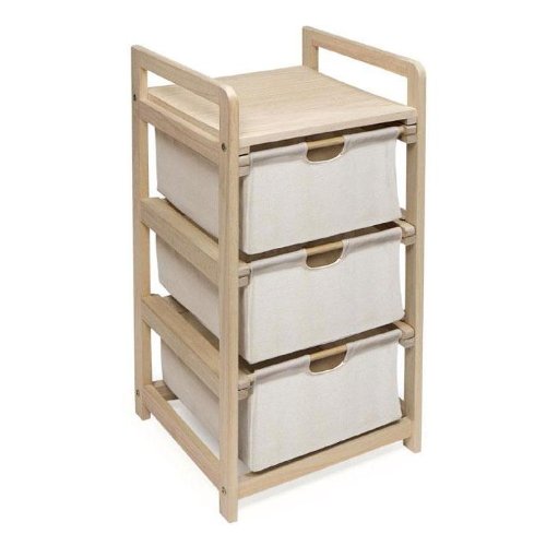 Badger Basket Three Drawer Hamper/Storage Unit