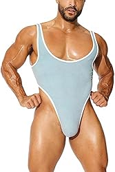 JJ Malibu Men’s Sexy Lingerie Bodysuit Wrestling