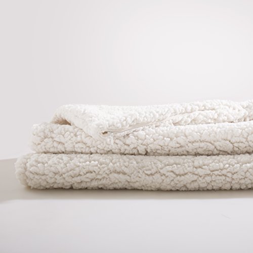 image for Reafort Ultra Soft Sherpa Body Pillow Cover/Case with Zipper Closure S