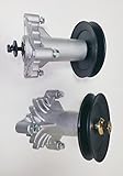 2 Heavy Duty Spindle Assembly Replaces 130794, 532130794 Includes 2 Pulleys for 129861, 153535, 173436 . Thicker Cast Metal Than FSP Includes Hardware, Mounting Holes Tapped