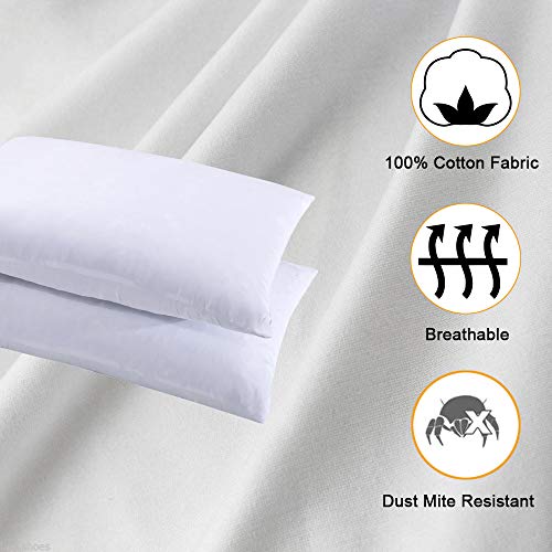 Homelike Moment Feather Down Throw Pillow Insert 12X20 Couch Pillow