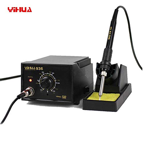 Aromzen YiHua 936 Rework Soldering Station SMD DesolderingSolder Iron w/Stand 110V US