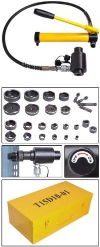 15 ton Hydraulic Metal Hole Puncher Hole-driver Kit Tool Set by ONESTOPSHOPS