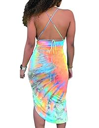 Vestido sexy para mujer con tiras, sin espalda, con espalda descubierta, vestido de club