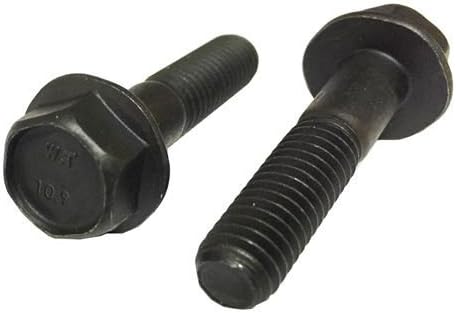 (12) M6-1.0x50 Metric Class 10.9 Hex Flange Bolts Frame Cap Screws Phos & Oil