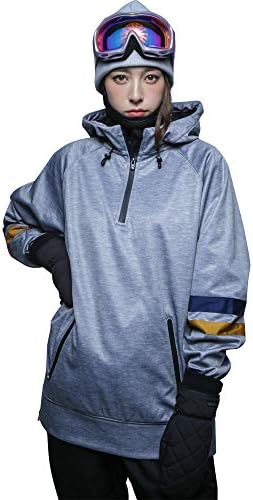 PONTAPES(ポンタペス) スノーボード 撥水パーカー 防風 ボンディング ハーフジップ プルオーバー 5サイズ PONFB-120