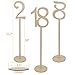 20pcs Table Numbers, Jmkcoz 1 to 20 Wood Wedding Table Numbers with Sturdy Holder Base for Party Home Decoration Vintage Birthday Event Banquet Anniversary Decor Natural Wooden Catering Reception