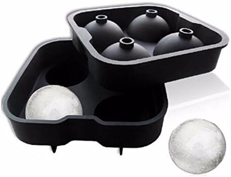 Blue Knob Ice Ball Maker Mold - Black Flexible Silicone Ice Tray
