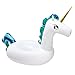 TCP Global Sundaze Floats Giant 9 Foot Inflatable Tropical Unicorn Pool Float - Fun Kids Swim Party Toy - Summer Lounge Raft