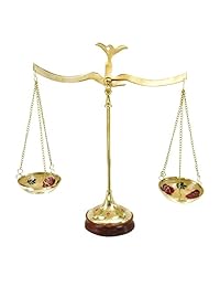 Balanza de latón, color dorado