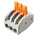 Lever Wire Nut 2/3/4/5 Conductor Combination Compact Wire Connectors Assortment Pocket Pack 2 3 4 5 Port Fast Connection Terminal 28-12 AWG