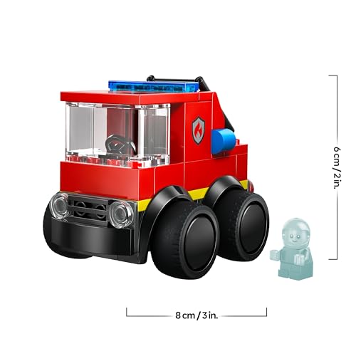 LEGO City Coole Flitzer – Löschauto - Spielzeug Feuerwehrwagen - Bauset für Fahrzeuge mit Junior Feuerwehrmann Minifigur - Mitgebsel für Partys - Kleines Geschenk für Jungen ab 5 Jahren - 60482 10