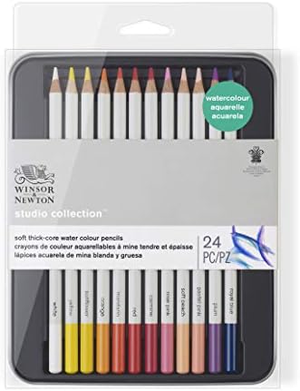 Winsor & Newton Acuarela, multicolor, 24 lápices: Amazon.es: Hogar