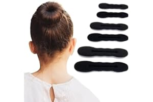 6pcs Hair Bun Maker for Women, Non-Slip Hair Bun Shaper Curler, Lazy Sponge Bun Updo Hair Styling Accessories for Long Thin C
