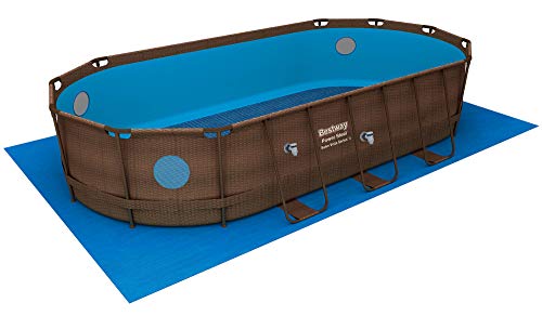 Bestway Power Steel Swim Vista 549x274x122 cm, Frame Pool oval im Komplett Set mit Bullauge, inkl. Filterpumpe, Leiter… – Bild 4