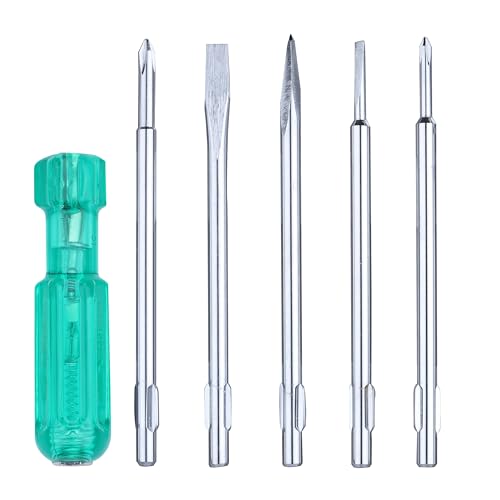 Taparia Model 802 Screwdriver Set | Neon Bulb Tester Included | Tip Sizes: 6.0x0.8mm, 3.5x0.5mm, Phillips 0, Square Poker, Phillips 1 | High-Grade Steel Blades with Comfortable Grip. DIY, Professional and Industrial use 2