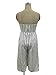 Mojessy Women's Strapless Stripe High Waist Wide Leg Long Pants Jumpsuits Rompers