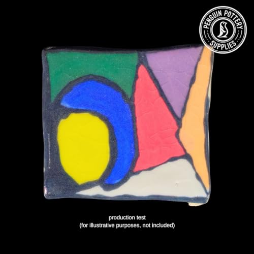 Penguin Pottery - Underglaze for Ceramics - 8-Color Underglaze Variety Set (4oz Jars) - Underglaze Cone 04 to Cone 6 - Paint Colors for Clay, Bisque - Under Glaze for Pottery - Low Fire to Mid Fire