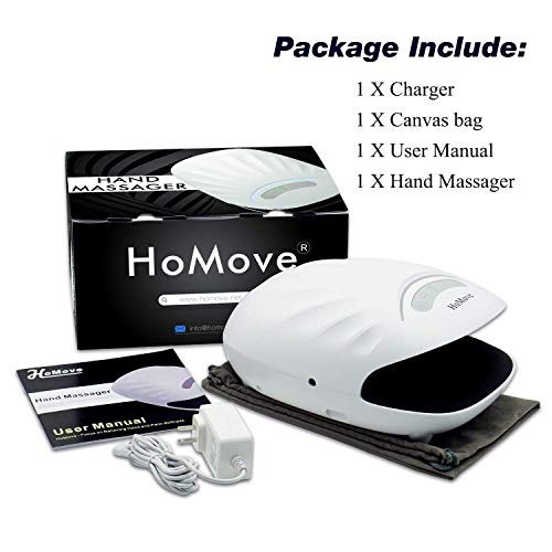 HoMove Hand Roller Massager, Compression Air Pressure Point Therapy Reflexology for Arthritis, Carpal Tunnel, Finger Roller Massage with Heat for Wrist, Pain Relief & Finger Numbness