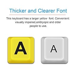 TANIX Large Print Computer Keyboard Wired USB