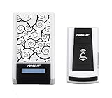 JXTV Forecum-5 Waterproof Wireless Smart Doorbell with 1 Receiver DC Door Bell 36 Chimes 100m Range for Home Office