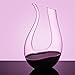 Culinaire Crystal Glass U-Shaped Wine Decanter - White & Red Wine Carafe Aerator, 1750ml