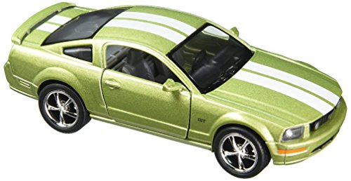5" 2006 Ford Mustang GT with Stripes 1:38 Scale (Green)