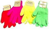 Neon Knit Magic Gloves - 4 pack