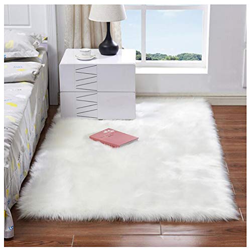 Faux Fur Rug Soft Fluffy Rug 80 x 150 cm Shaggy Rugs Faux Sheepskin