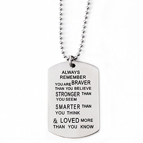 Love Necklace / Dog Tag - [Always Remember You Are Loved] - Inspiration Dogtag. - Best Seller Easter & Christmas Gift