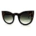 Oversized Round Cateye Sunglasses Womens Vintage Retro Eyewear