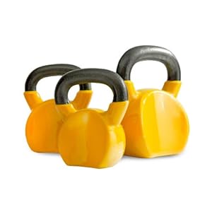 Bodymax Kettlebell voor volwassenen, veilig gietijzer, vinyl coated, 20 kg