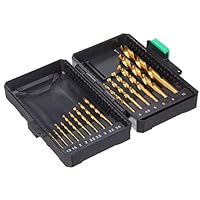 Amazon Brand - Denali 15-Piece Titanium Drill Bit Set