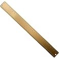 SEIWEI 12inches/30cm Brass Measuring Rulers, Dual Scales Drawing Ruler, Straight Edge Linear Measurement Ruler for Carpenters Architects, Gold