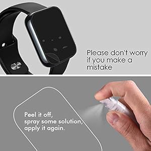 iVoler 6 Pezzi Pellicola Protettiva per Oppo Realme Watch, Wet Applied Protezione Schermo [Bubble-Free-Riutilizzabile… - immagine 4