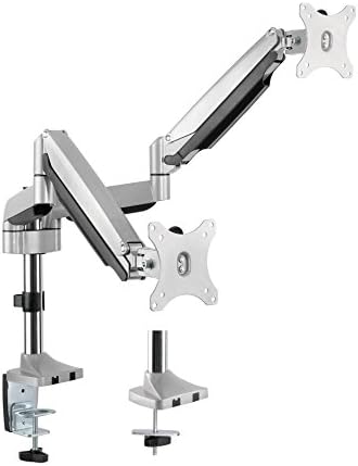 Dual Monitor Height Adjustable Gas Spring Desk Mount Stand Fits 10"-29" LCD LED Monitors ! Aluminium material Heavy duty