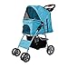 Lucky Tree Pet Stroller Folding Pet Cat Carrier Travel Cart with Four Wheelsthumb 1