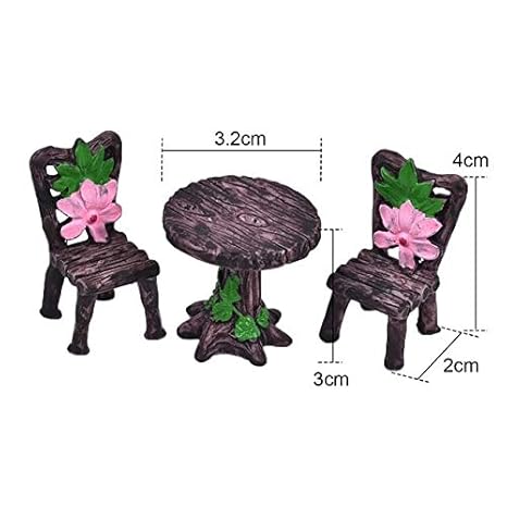 Buy Hanvi 1set Sweety Lovers Couple Chair Figurines Miniatures