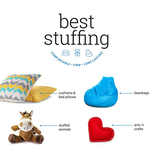 Foamcraft Shredded Memory Foam Fill Replacement for Bean Bags, Chairs