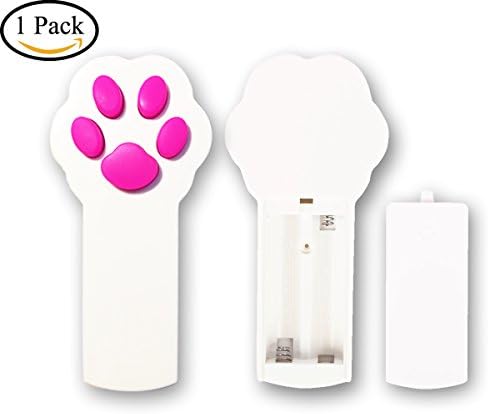 Cat Catch, Interactive LED Light Pointer, Exercise Scratching Training Tool for Pet Cat Dog Toys, White