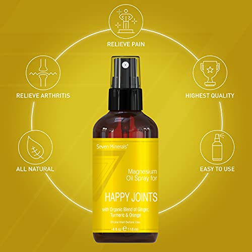 Magnesium Happy Joints Spray Powerful USA Made Magnesium Oil Blend