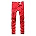 Qazel Vorrlon Boys Skinny Jeans, Ripped Stretch Denim Pants with Holes for Children's, Blue